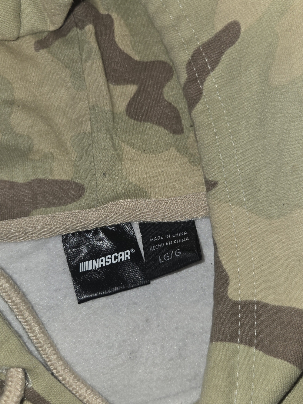 Nascar Camo Hoodie - Tan & Brown - Picture 3 of 16
